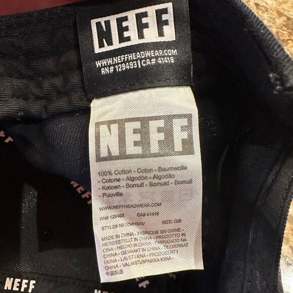Neff Company Black Cotton Snap Back Hat/Cap - Picture 7 of 7